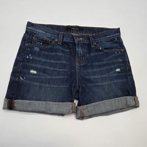 J Brand Indigo Rolled Denim Shorts. Size 24.